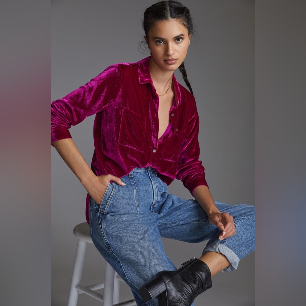 Pilgrim Crushed Velvet Blouse